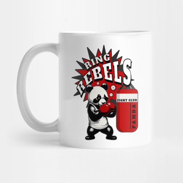 Boxing panda ring rebels by Graffik-Peeps